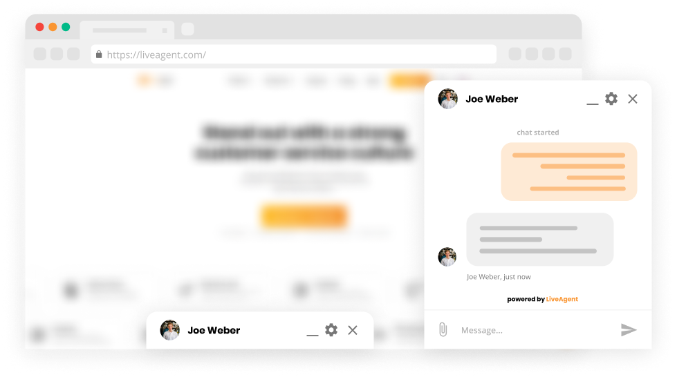 Chat-Fenster-Andockfunktion in Live-Chat-Software - LiveAgent