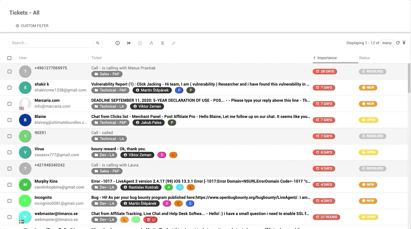 Beispiel für einen Universal Inbox