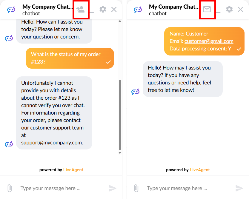 LiveAgent KI-Handover-Vorschau