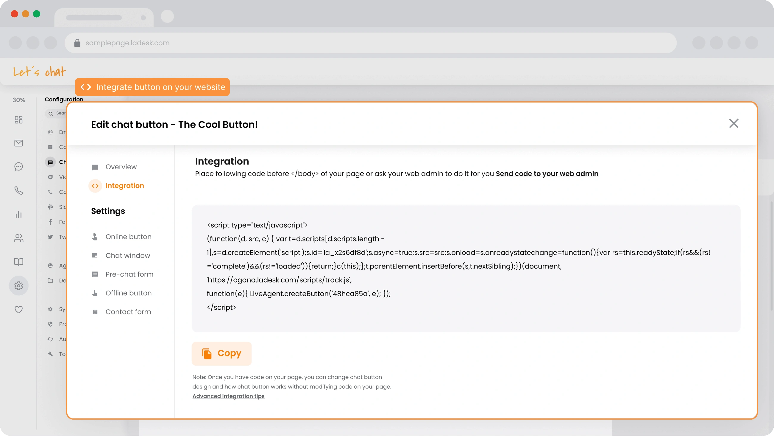 Website-Integration
