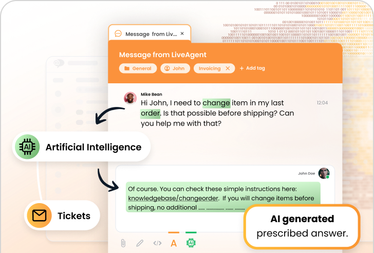 LiveAgent KI-Antwort-Composer-Funktion