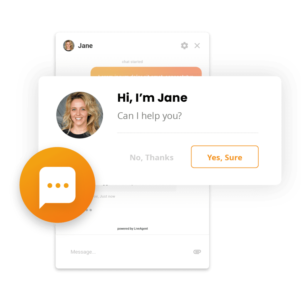 Proaktive Chat-Einladungen