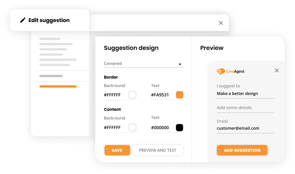 Feedback & Suggestions-Funktion in Help-Desk-Software