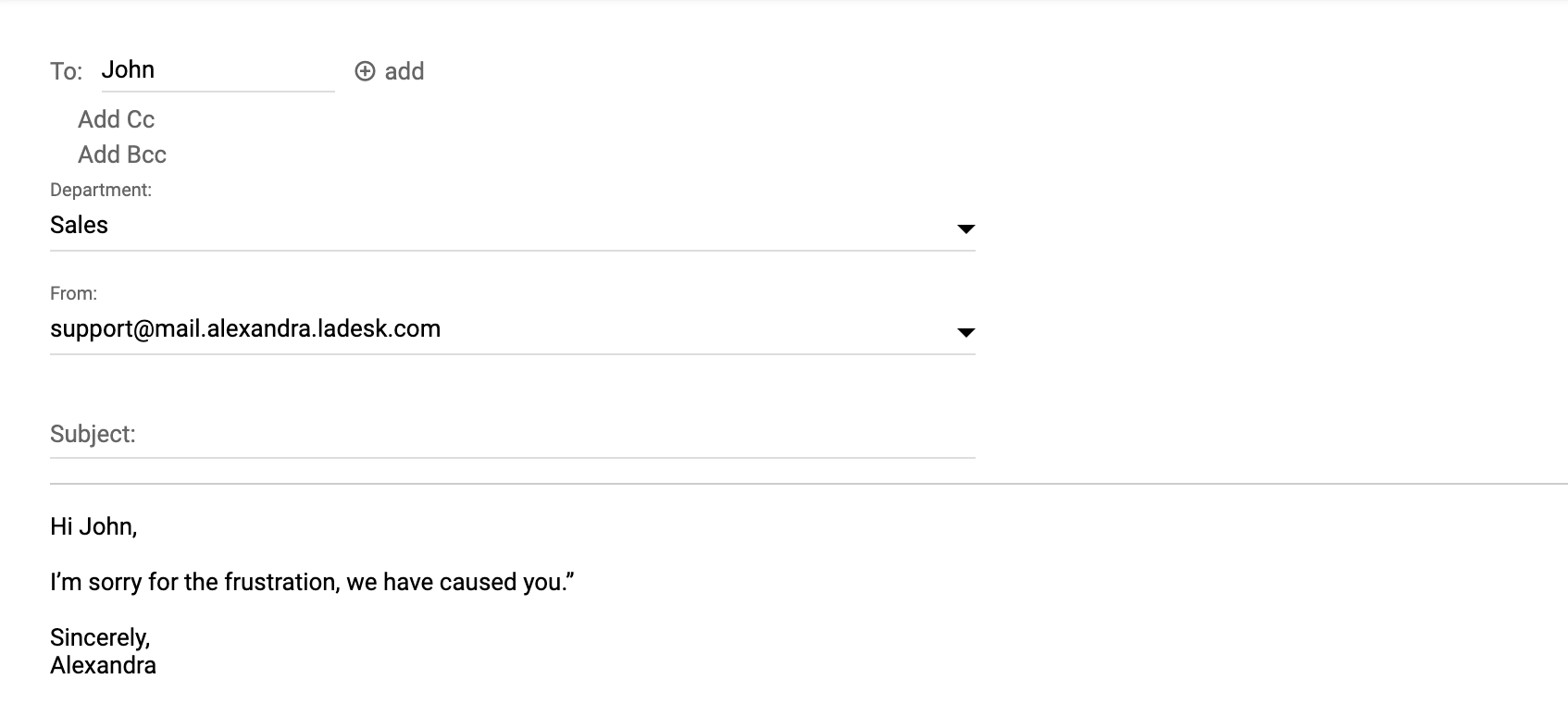 How to apologize to a customer