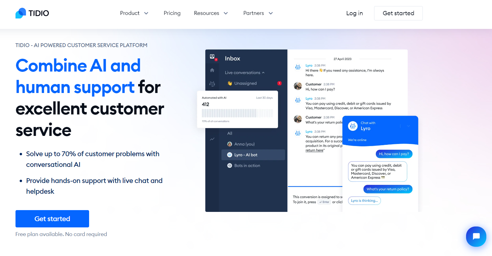 Tidio-Homepage - Growth-E-Commerce-Live-Chat-Software