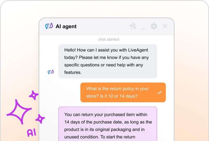 LiveAgent KI-Chatbot-Funktion