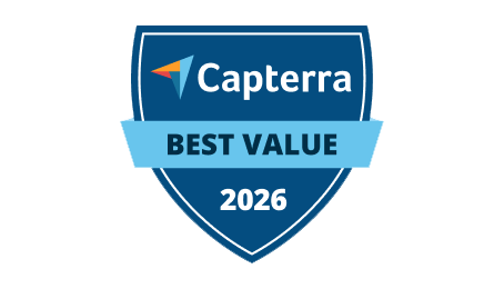 Capterra Best Value Badge in der Kategorie Customer Support 2026