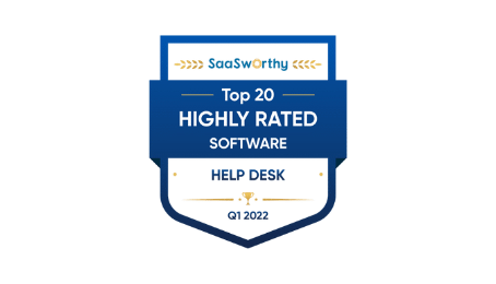 Hochbewertete Helpdesk-Software Q1 2022