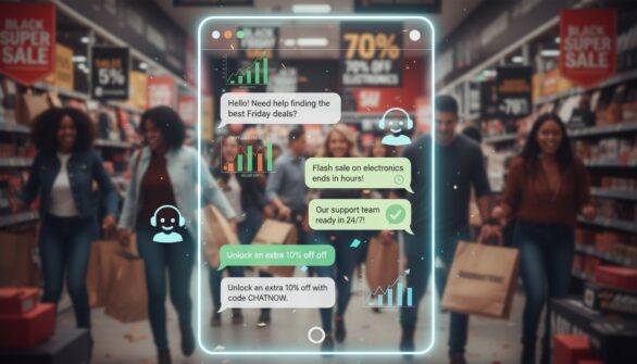 Wie Live-Chat die E-Commerce-Konversionsraten am Black Friday steigert