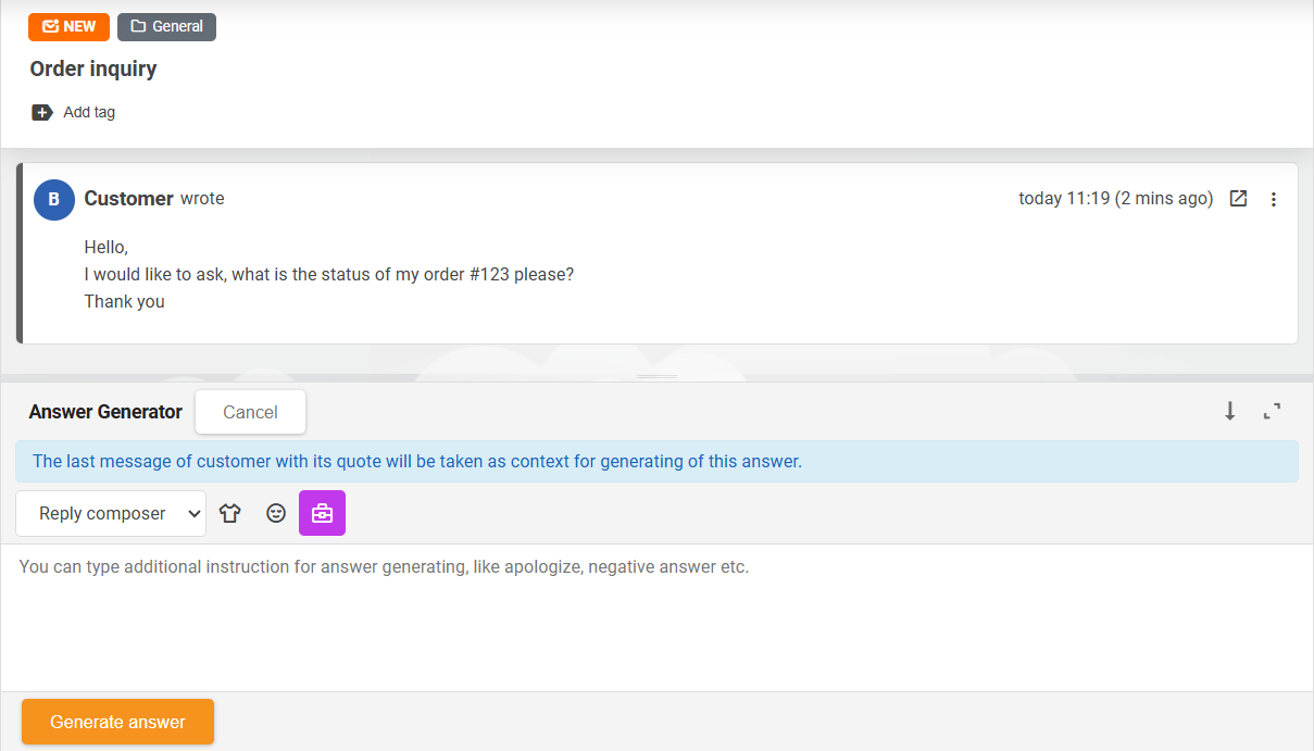 AI Draft Composer Übersicht