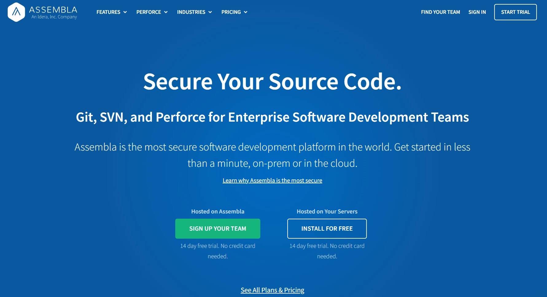 Assembla-Startseite - eine Softwareentwicklungsplattform und ein Projektmanagement-Tool, das Ihnen helfen kann, Ihre Arbeitslast zu verwalten und alles organisiert zu halten.