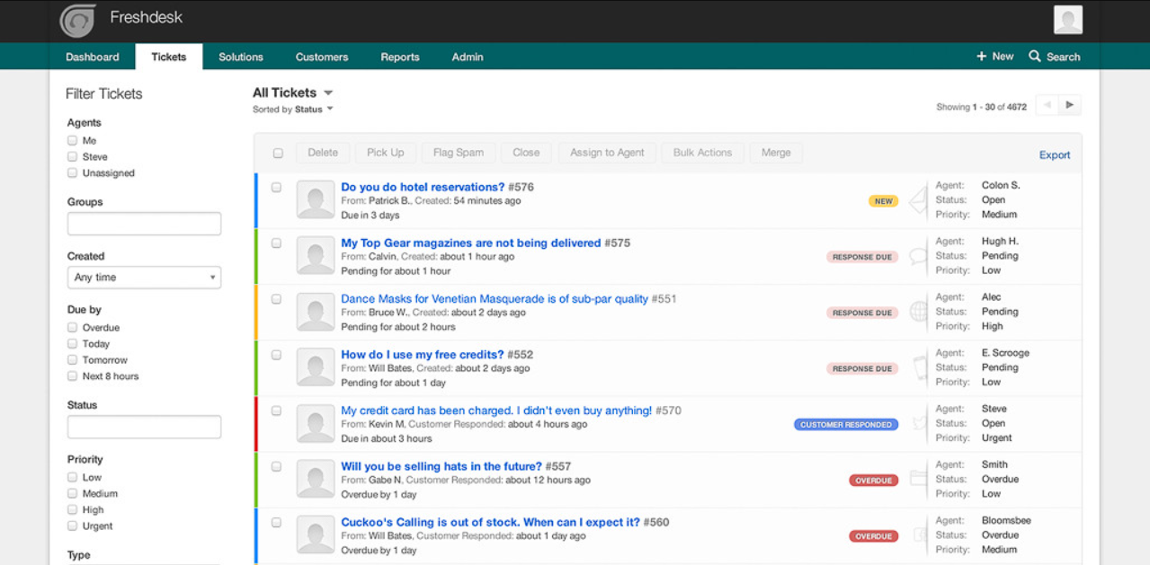 Freshdesk-Ticket-Aktivität