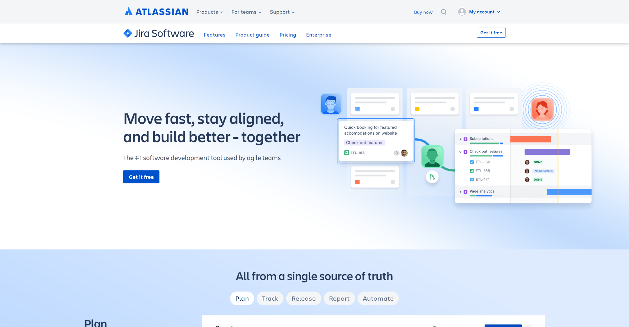 Jira-Startseite - Alternative zu Spiceworks mit umfassender Softwarelösung