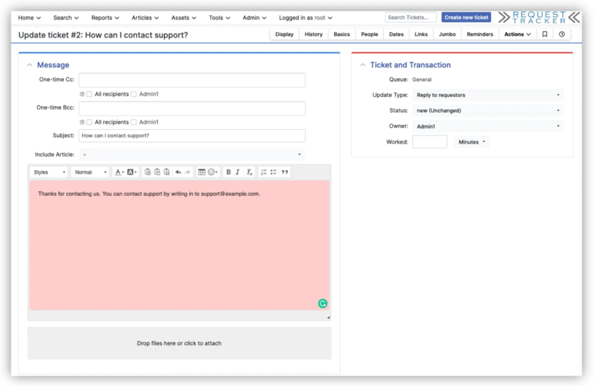 Request Tracker Open-Source-Ticketing-Systeme