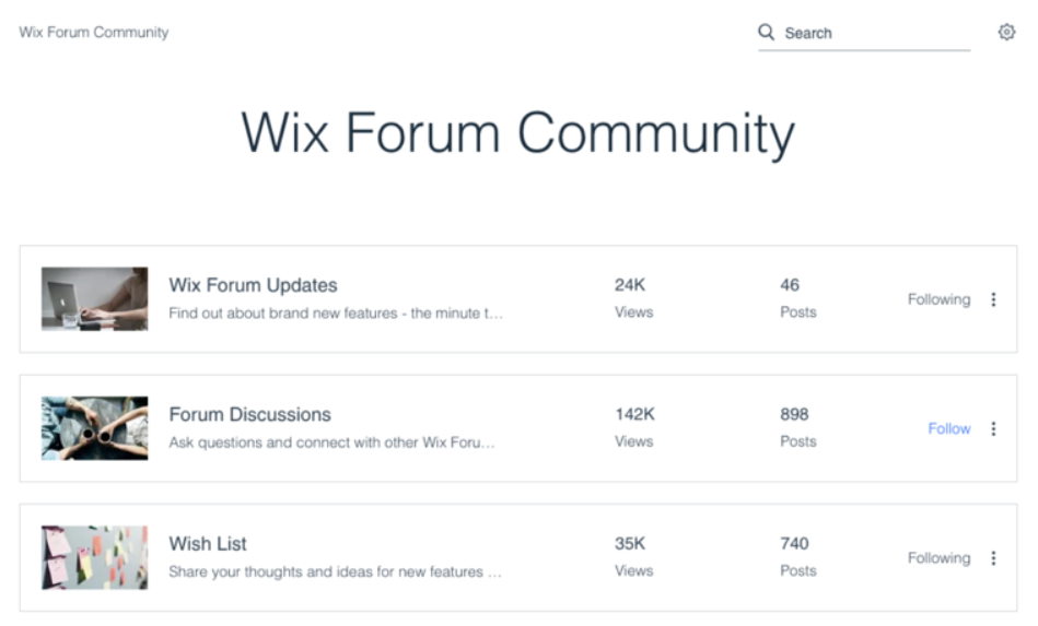 Wix Community-Forum