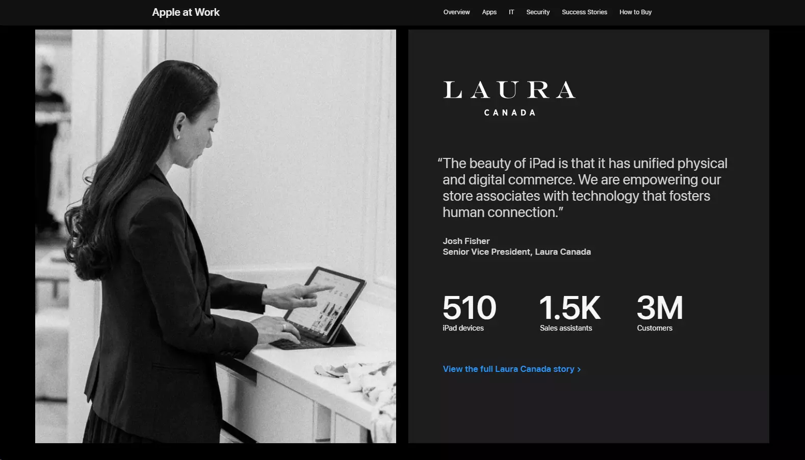 Apple hält seine Kundenservice-Ziele ein, indem es hochwertige Produkte und personalisierte Lösungen bietet