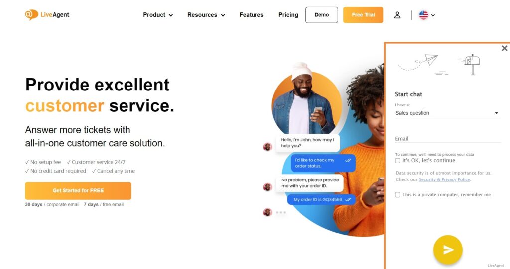 Bild von LiveAgents Live Chat für schnellen und einfachen Kundensupport