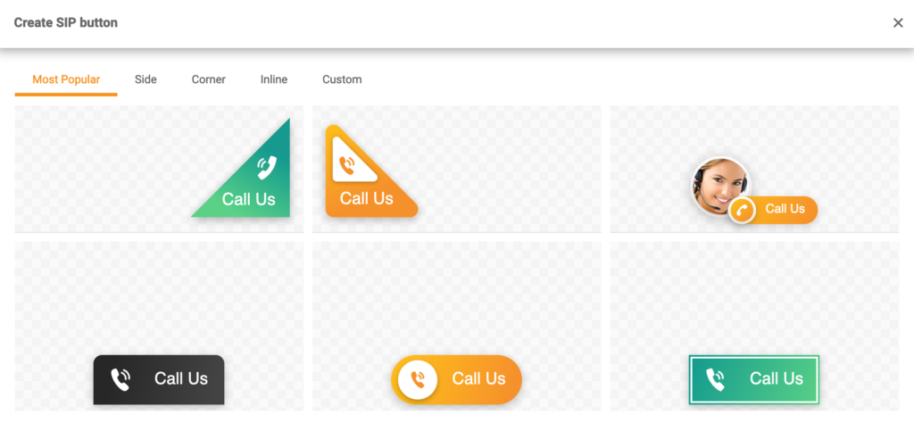 Neue Call-Button-Designs in LiveAgent 5.24