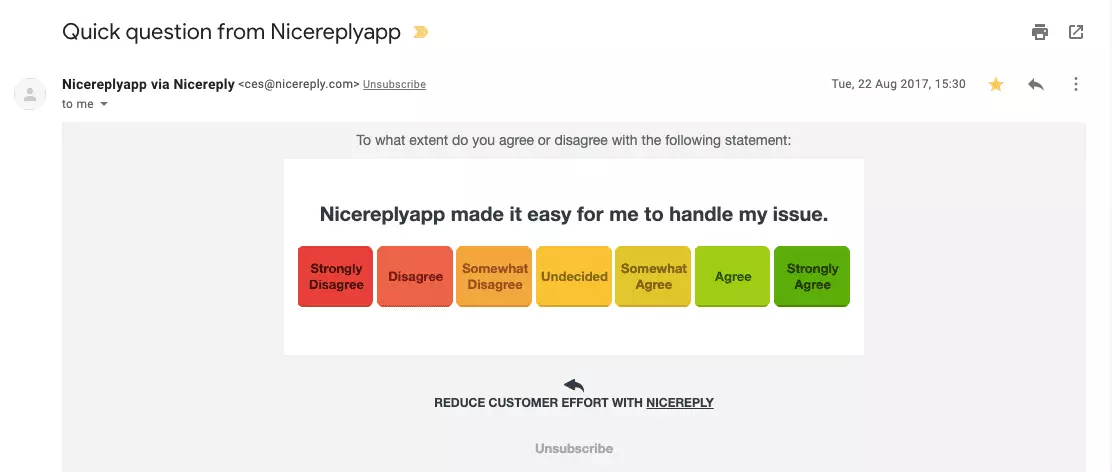 Customer Effort Score Skala von 1 bis 7