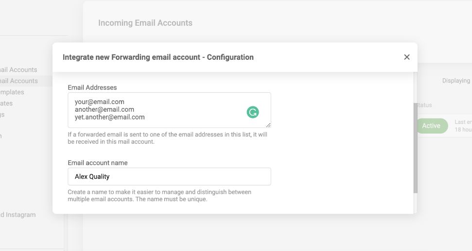 Sorgfältige Auswahl des Empfängers der Nachricht