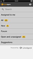 LiveAgent iOS-App-Schnittstelle - Ticketverwaltung