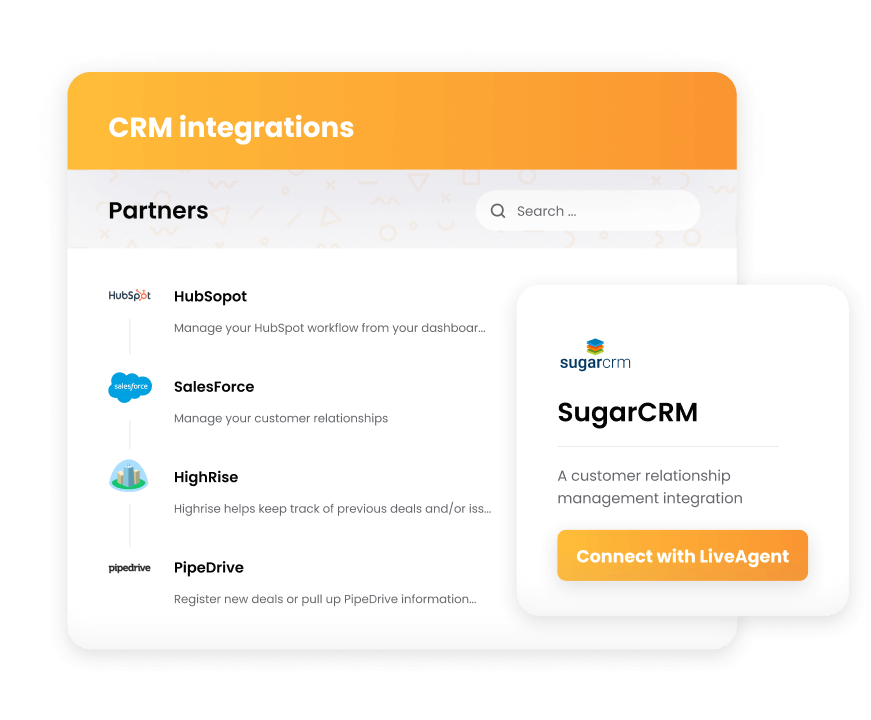 LiveAgent - CRM integrations