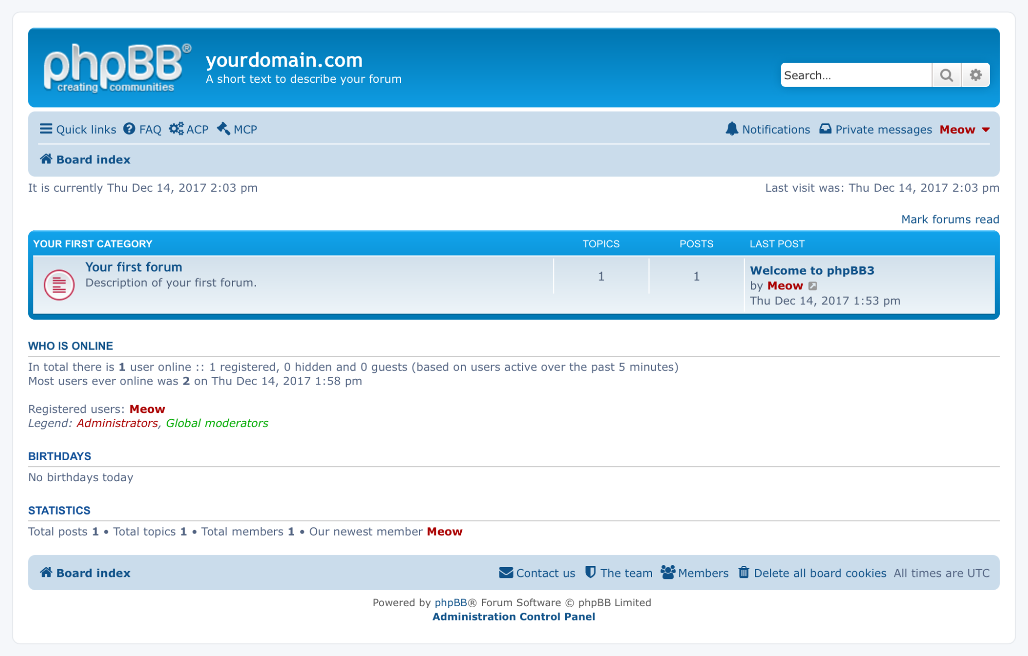 phpBB kostenlose Forumssoftware-Plattform