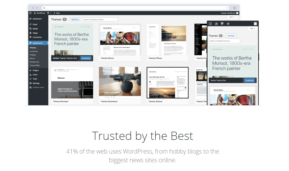 WordPress-Dashboard