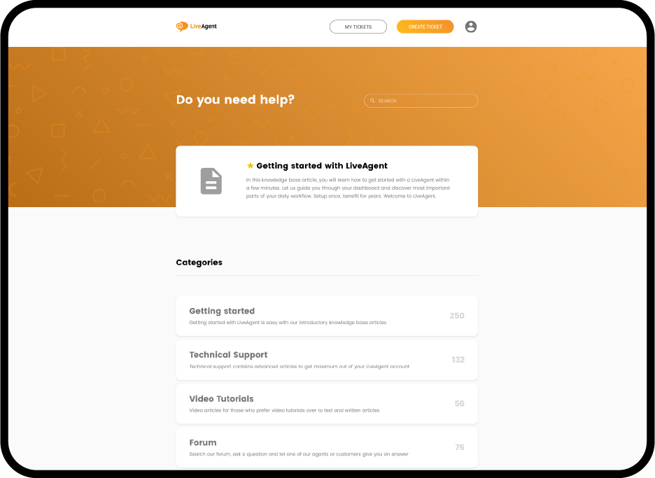 LiveAgents interne Wissensdatenbank