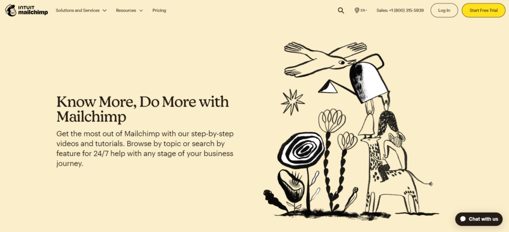 Mailchimps Wissensdatenbank-Plattform