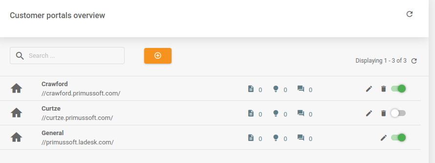 LiveAgent - Repariertes Raster im Kundenportal