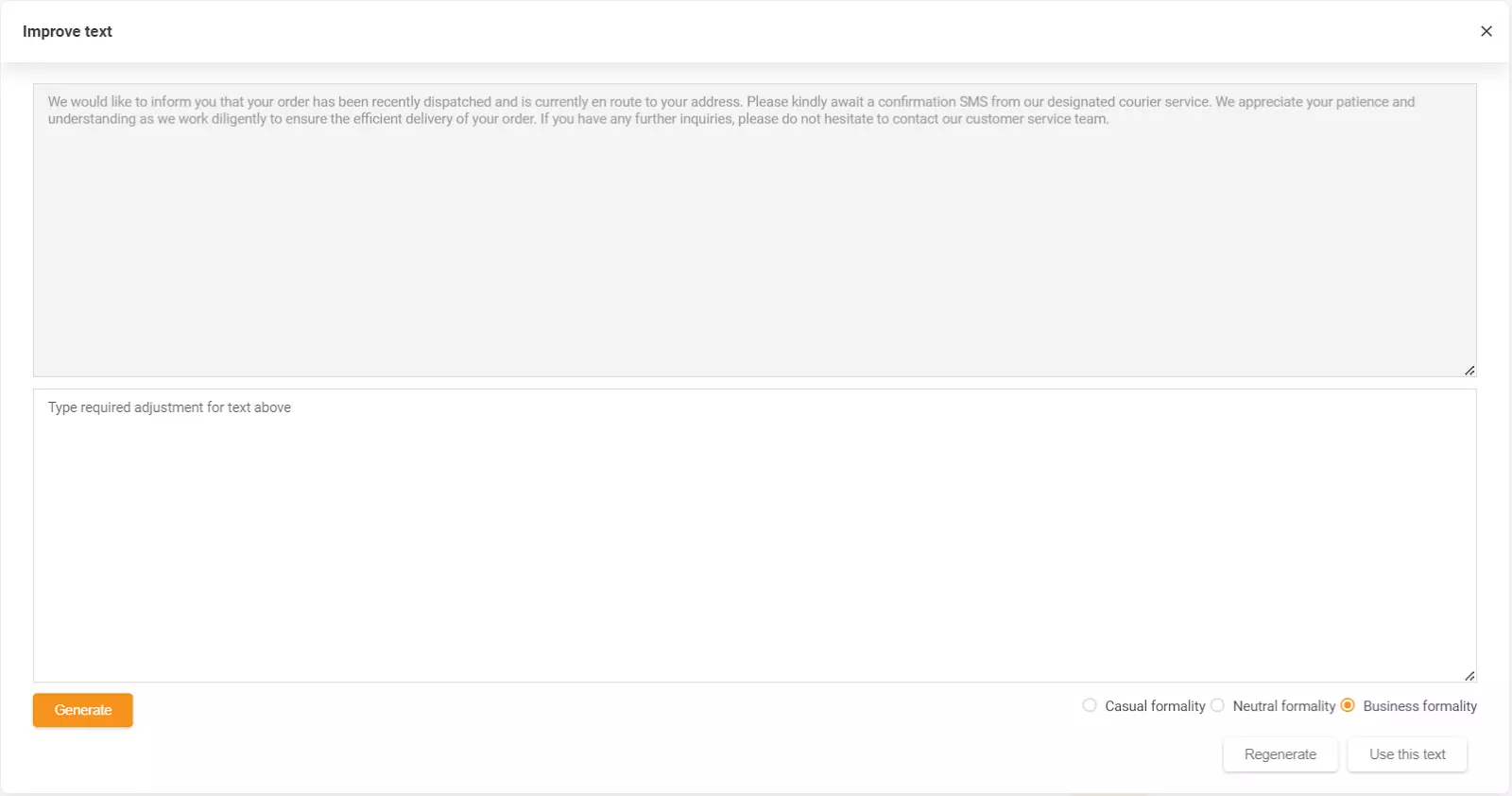 Screenshot zeigt LiveAgents KI-Antwort-Assistenten-Funktion