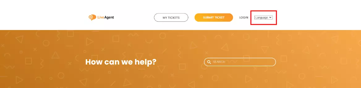 LiveAgent - Spracheinstellungen der Wissensdatenbank