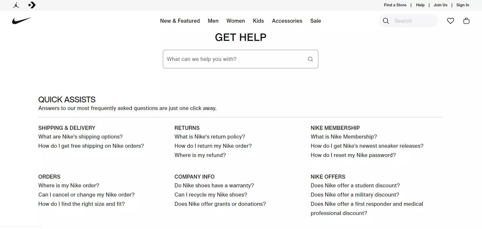 Nikes Wissensdatenbank