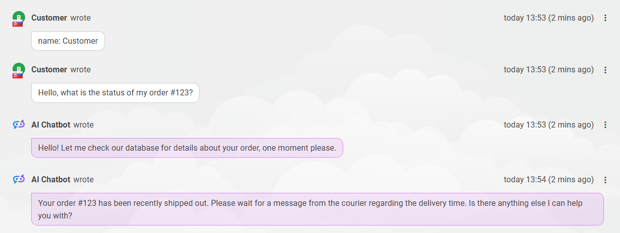 Social-Media- und Chatbot-Chat-Schnittstelle