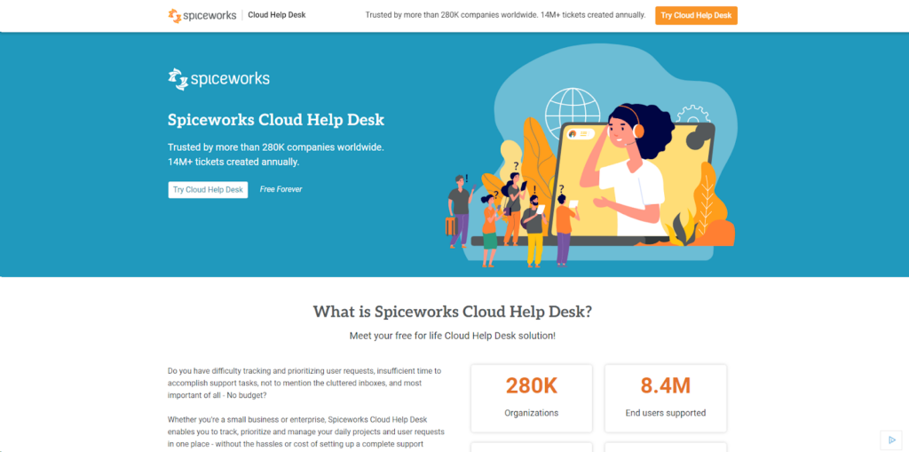Spiceworks-Homepage - Tool zur Rationalisierung Ihrer IT-Verwaltungsprozesse