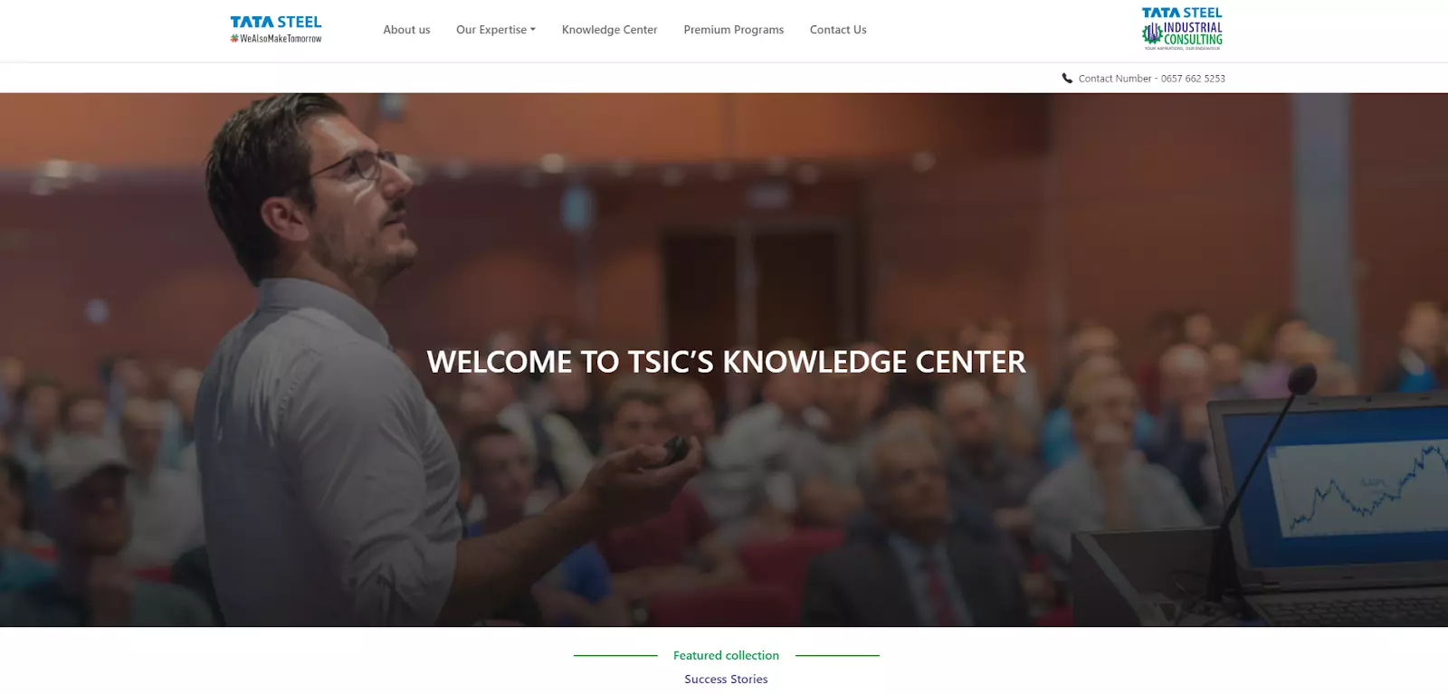 Tata Steel Wissenscenter-Seite