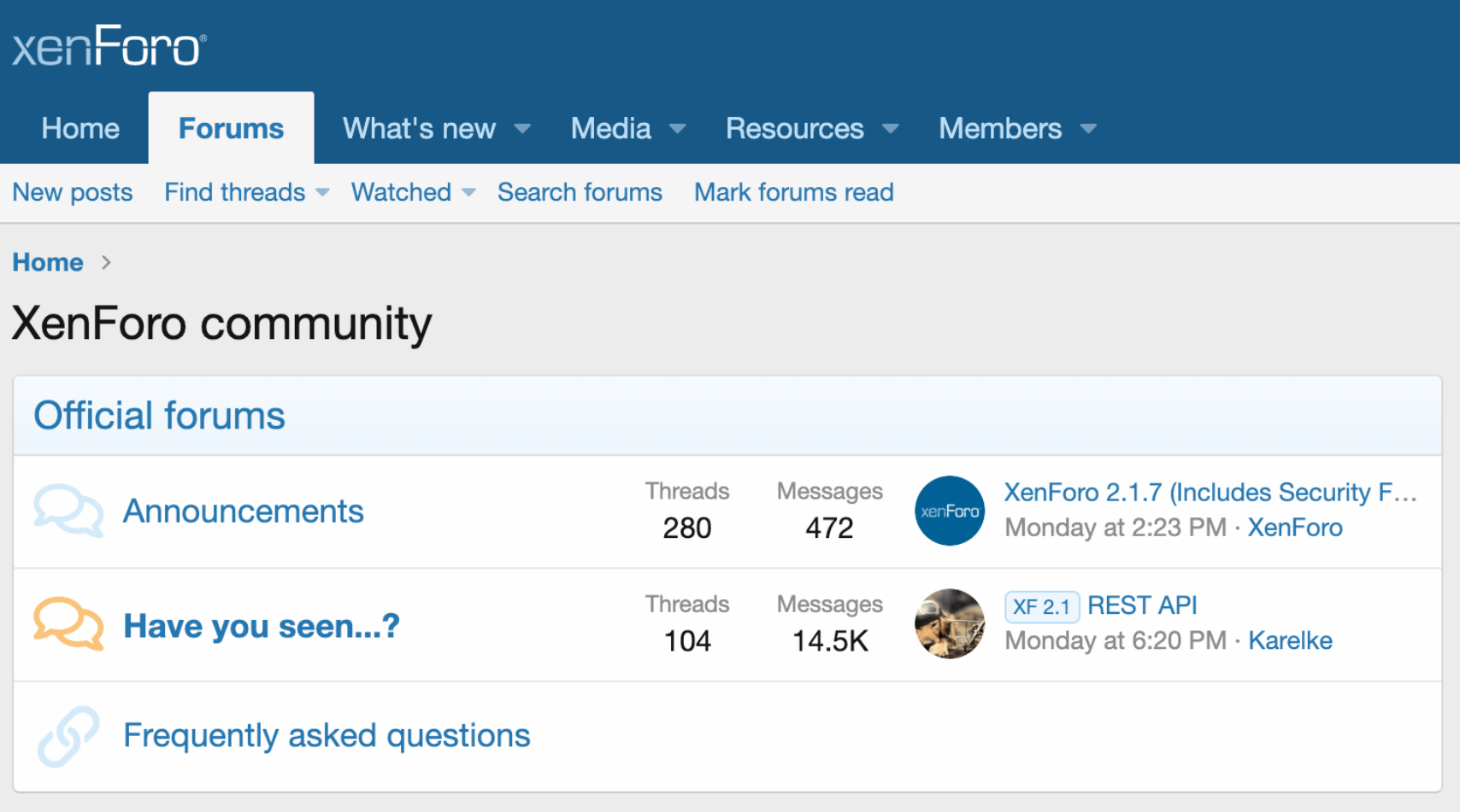 XenForo Community-Plattform-Software