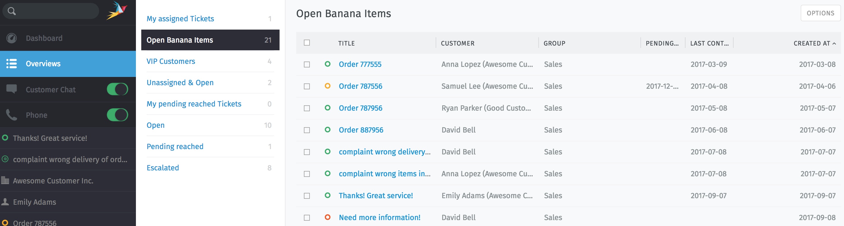Zammad Ticket-Übersicht – Durchsuchen offener Tickets im selbst gehosteten Helpdesk