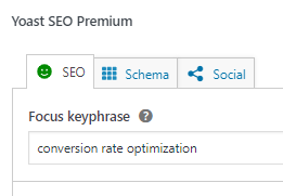 Focus Word in WP im Yoast SEO Plugin