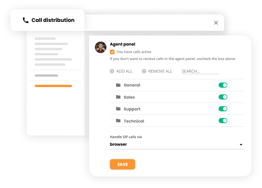 Anrufverteilungseinstellungen in Contact Center Software - LiveAgent