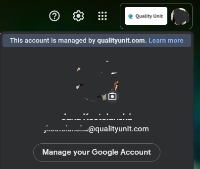 Quality Unit Firmen-E-Mail-Beispiel