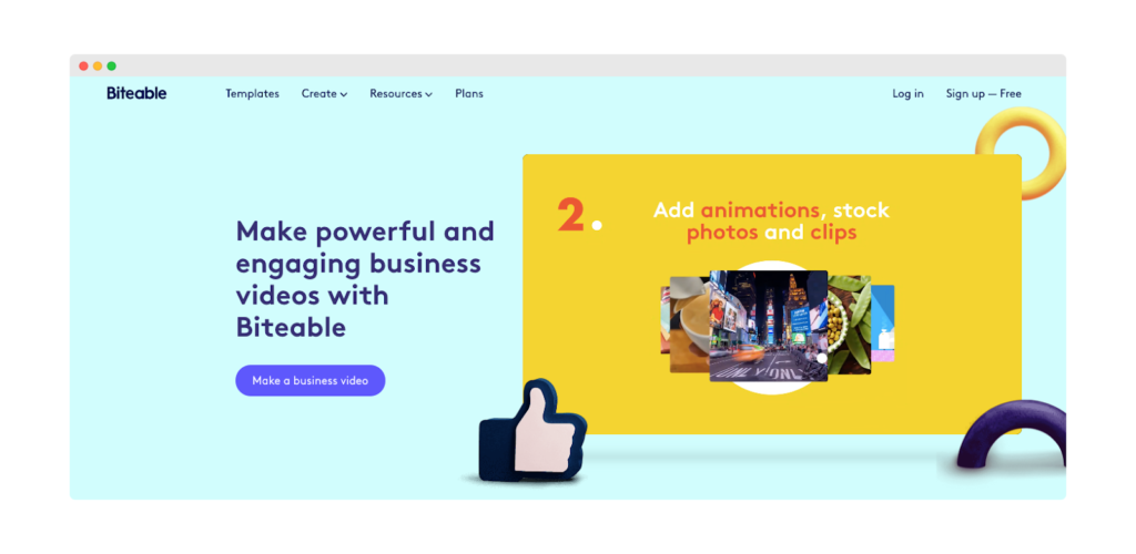 Biteable-Landingpage