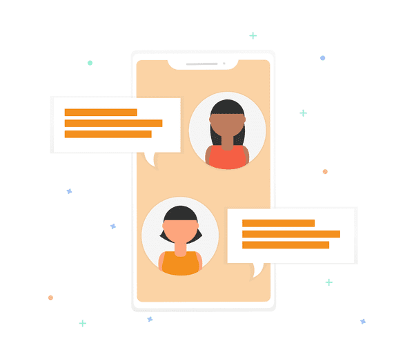 Illustration von Kundenservice-Software