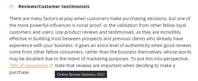 Beispiel für Link-Erstellung in LiveAgent's Artikel