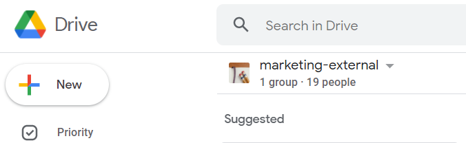 Google Drive Sharing-Beispiel