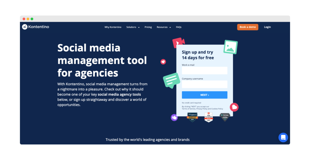 Kontentino-Landingpage