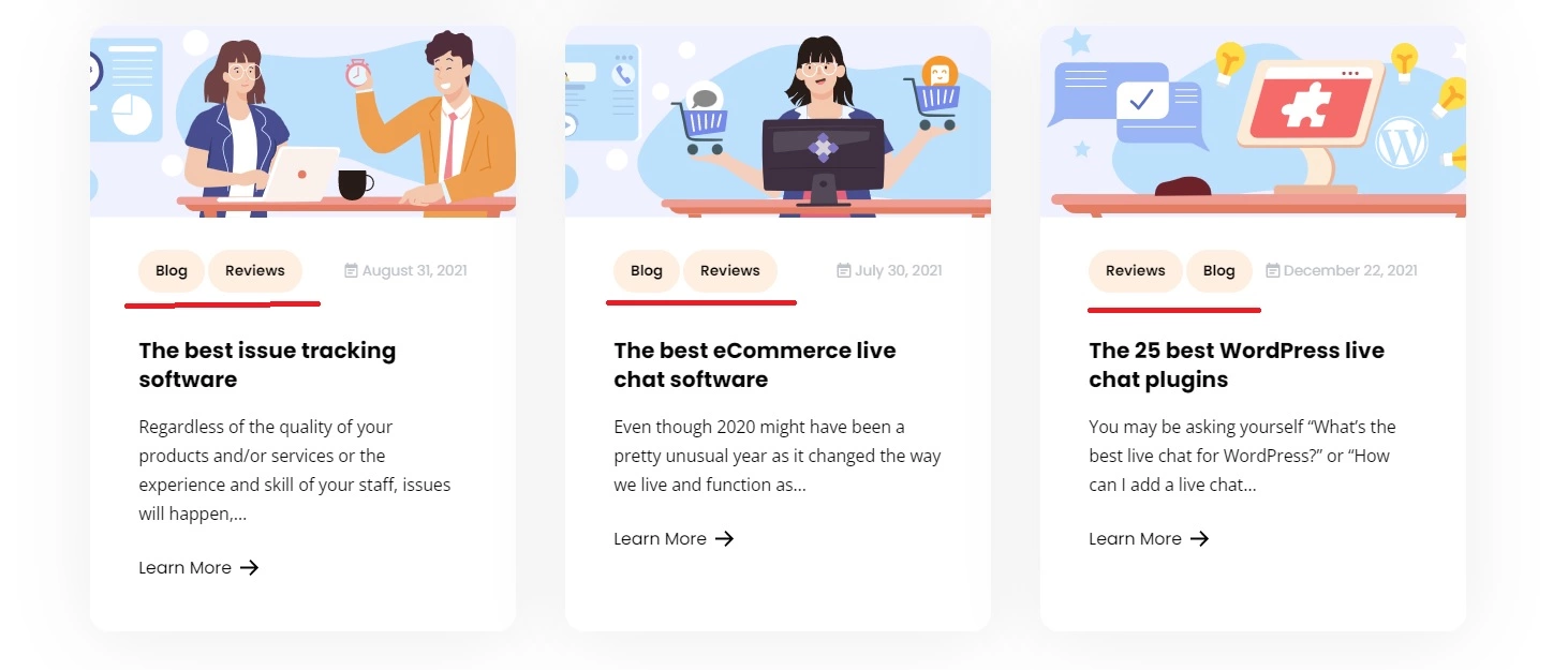 Blog-Tags - Beispiel