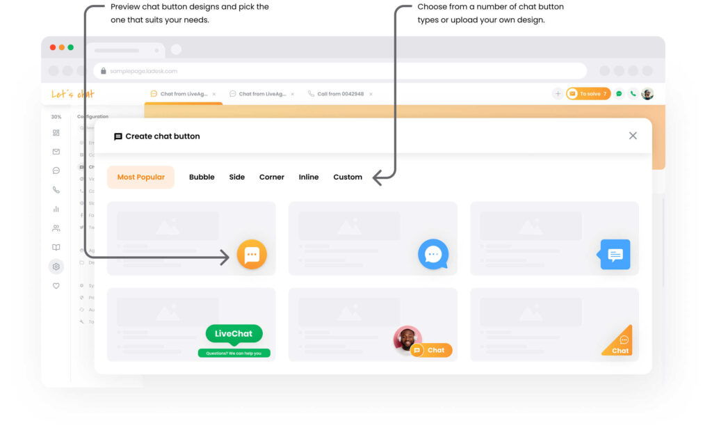 LiveAgent's Chatbox-Optionen