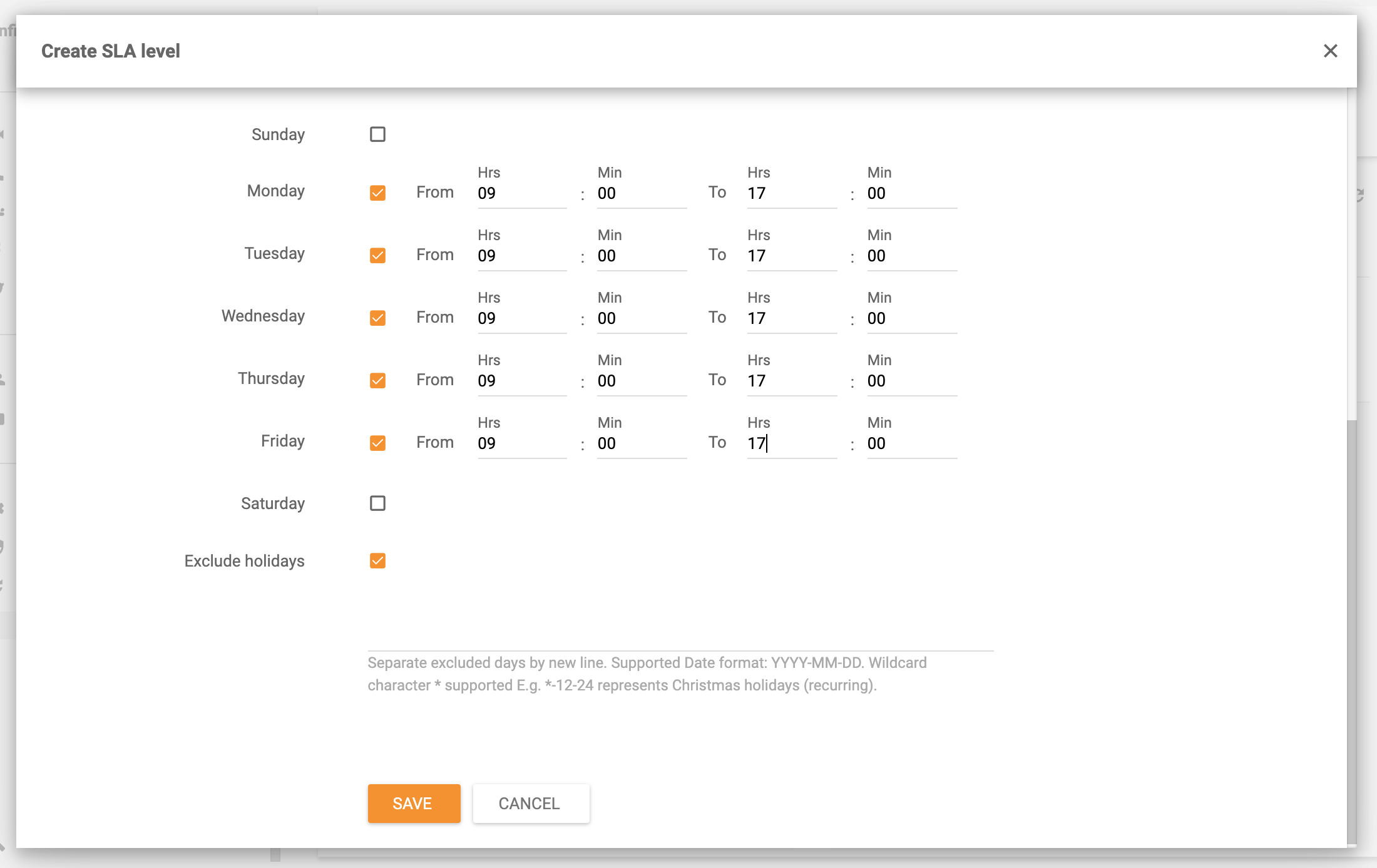 Geschäftszeiten-Funktion in LiveAgent